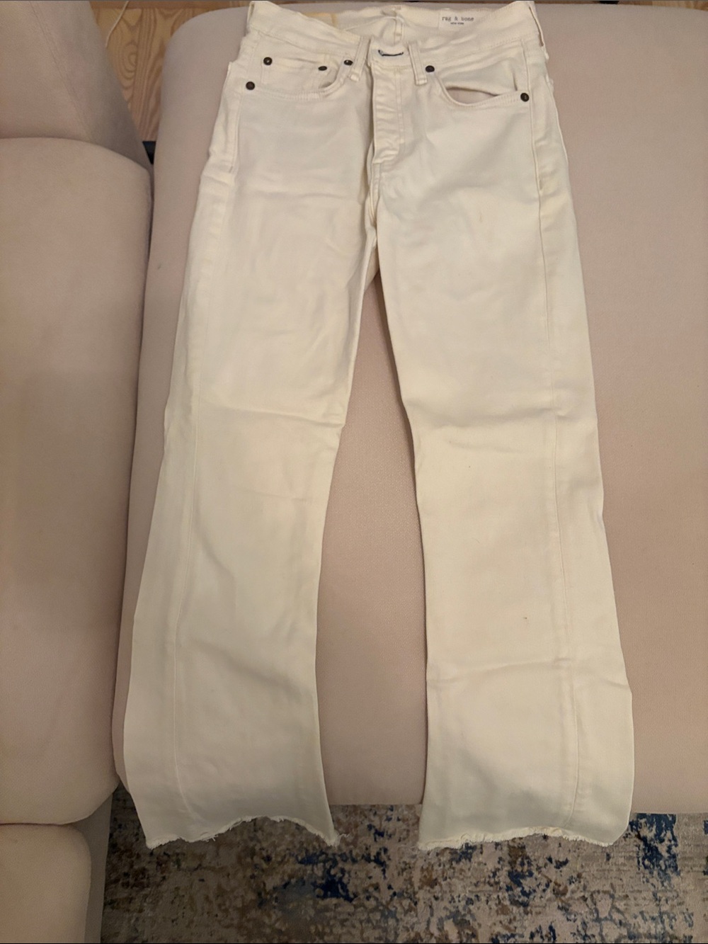 White Women's Straight-Leg Jeans